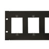 Lowell Manufacturing SG6P-3 3U Punched Rack Mount Panel for 1-Gang