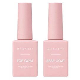 Makartt Base Top Coat Gel UV: Shellac Gel Nails - Primer for Gel Nail Polish Beginners Manicure