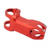 Bike Stem Red Aluminum Alloy Mountain Bike Handlebars Negative 17
