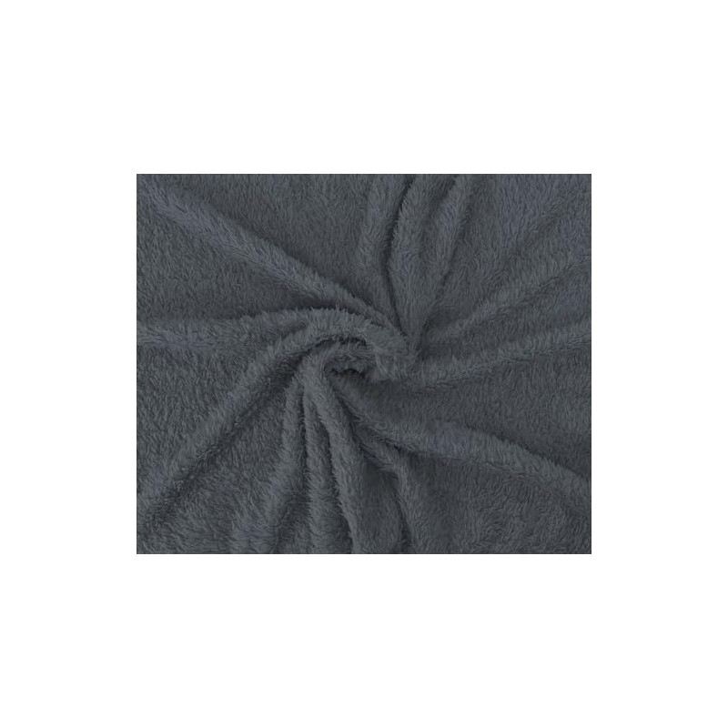 John Aird Teddy Fleece Cozy Bed Sofa Throw Blanket (Grey,