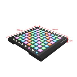 Unbranded WORLDE ORCA PAD64-A Pro USB MIDI Drum Pad Controller 64 RGB Backlit Pads YXDV