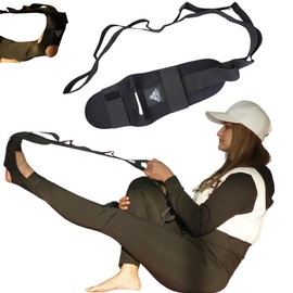 Calf Stretcher & Foot Stretcher For Plantar Fasciitis Relief, Heel Spur, Foot Drop, Achilles Tendonitis & Hamstring, Physical Therapy Equipment, Leg Stretcher, Improves Strength & Flexibility (Black)