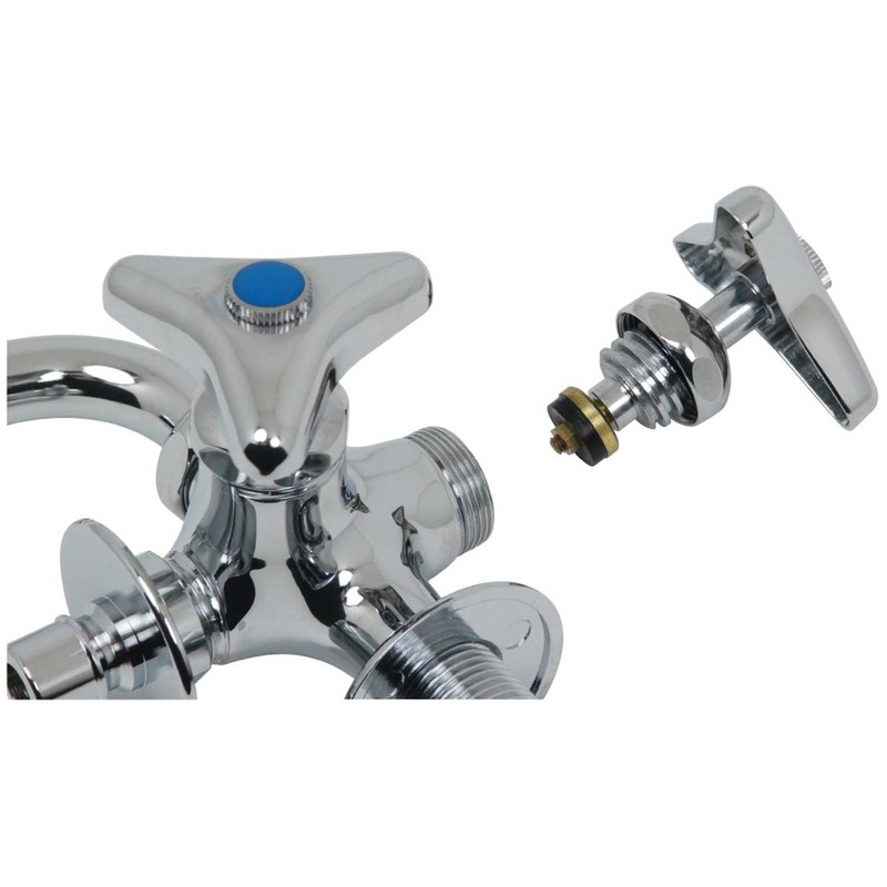 Kakudai 704-108-13 Double Mouth Faucet for Washing Machines