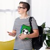 CLISPEED Diary for Boys with Lock and Keys, Football Pattern