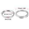 X AUTOHAUX Hub Ring 72.6mm/60.1mm Wheel Hub Ring Hub Centric