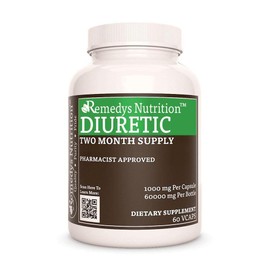 Remedy's Nutrition Diuretic | 1,000 mg, 60 Vegan Capsules Herbal Dietary Supplement | Two Month Supply
