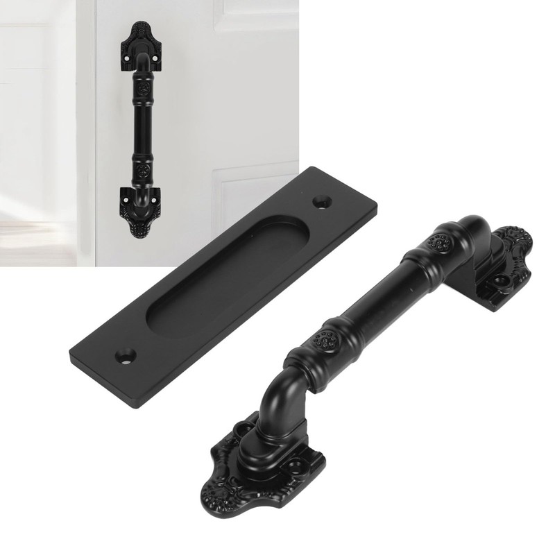 Sliding Barn Door Handle Double Sided Black Barn Door Pull