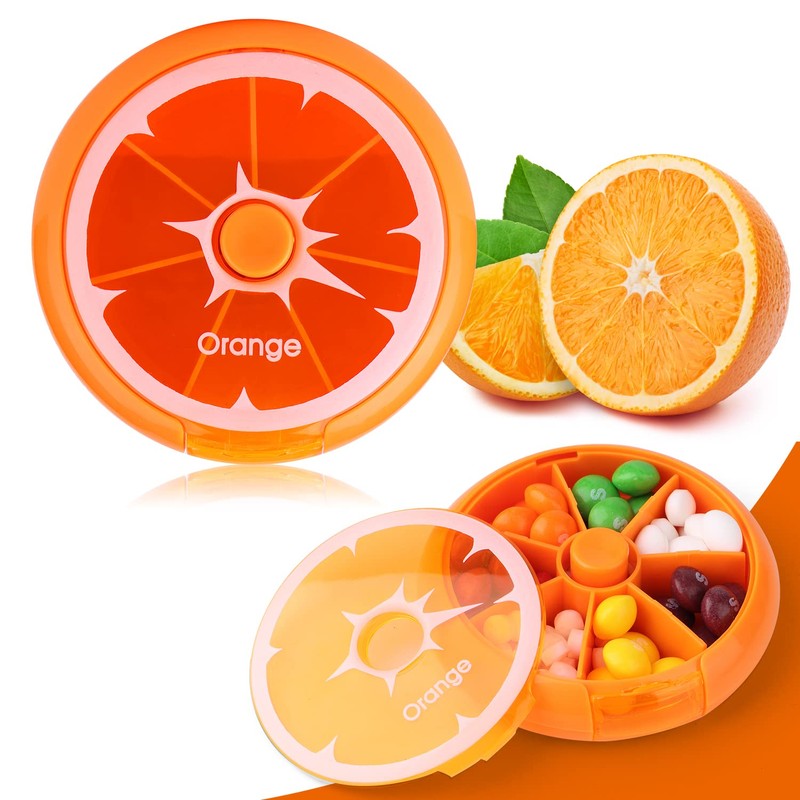 Creative Portable Mini 7 Day Weekly Circular Shape Rotary Cute