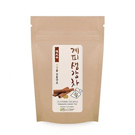 [Pyramid Tea bags] Korean Herbal Tea / 100% Natural Cinnamon Ginger 15 Triangle Tea bags/삼각티백 생강계피차