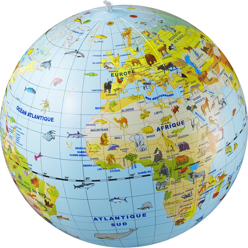 Caly Globe Inflatable Animals Maxi 50cm 049F Ocean Blue