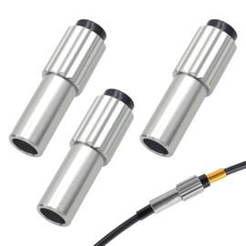 Pack of 3 Bicycle Gear Cable Adjuster, Adjustment Screws, Multifunctional Aluminium Alloy, Bicycle Replacement Part, Brake Cable, Shift Cable Adjustment Screw for Most Bicycle Models, Suitable Gear