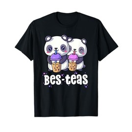 Boba Shirt Women Girls Bes Teas Kawaii Panda Bubble Tea T-Shirt
