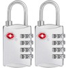 ZHEGE Luggage Locks, TSA Approved Travel Lock, 4 Digit Suitcase