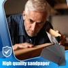 Sand Paper, Sandpaper Sheets 120/150/180/240/320/400/600/800/1000/1500/2500/3000Grit, 12Pcs Wet Sandpaper for Wood,