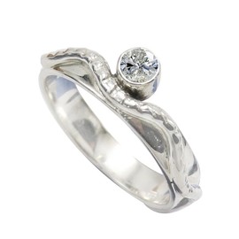 SILVERTROVE Zirkonia-Edelstein-Bandring für Herren und Damen, Bandring in allen Größen, Sterlingsilber, Bandring-Schmuck CRG1076AH10_(56 (17.8))