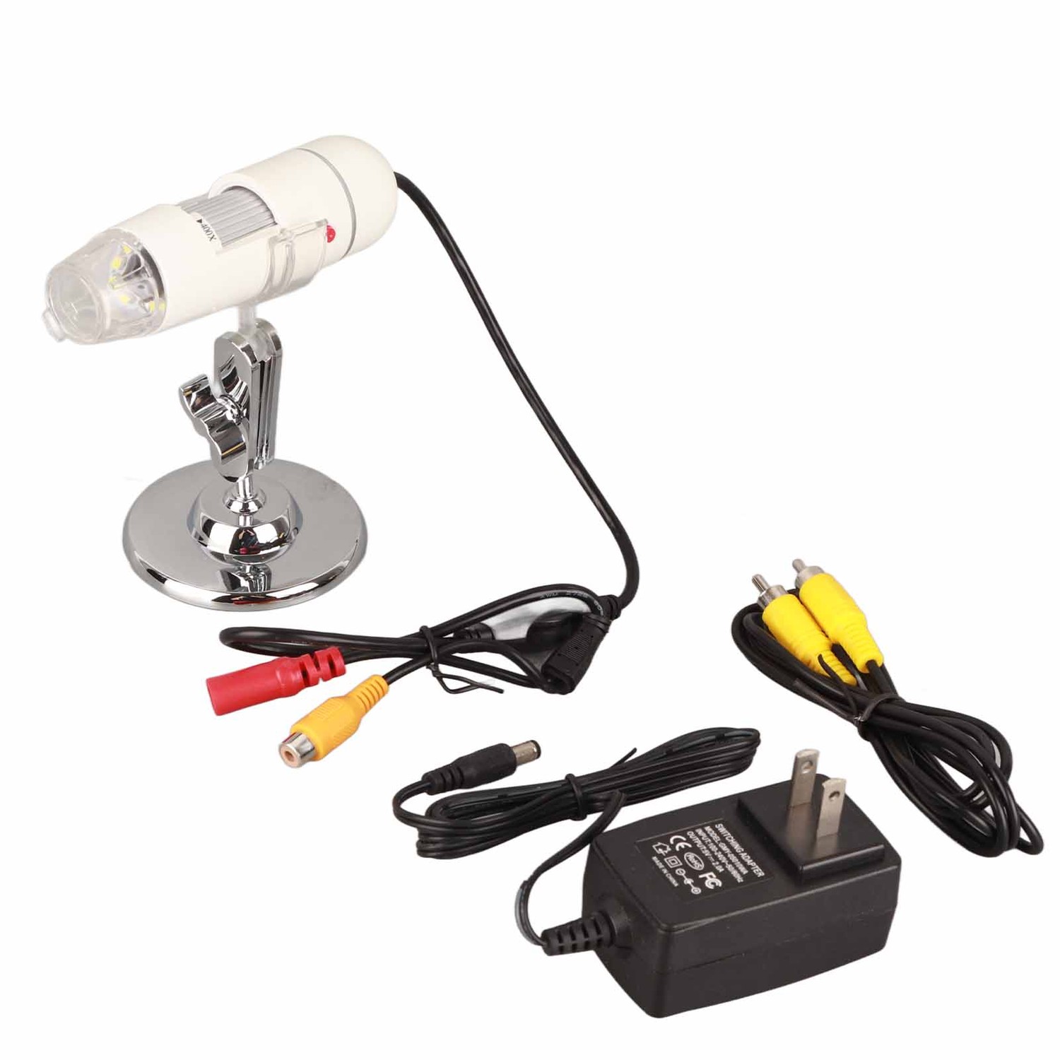 USB Digital Microscope CMOS Sensor 25x to 400x TV AV Interface ...