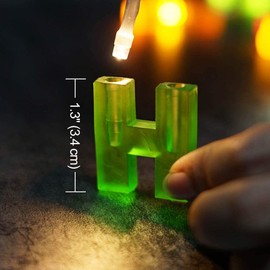 YEAMAR Multicolor Letter Happy Birthday LED String Lights Up Letter Birthday Party Hanging Decorations(5.5' Long) - LED Letters Lights for Birthday Decorations - Home Decor Birthday Party Supplies