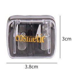 Cosmetic Pencil Sharpeners Lip Liner Sharpener Eyeliner Sharpener 2 Holes Makeup Pencil Sharpener-Black