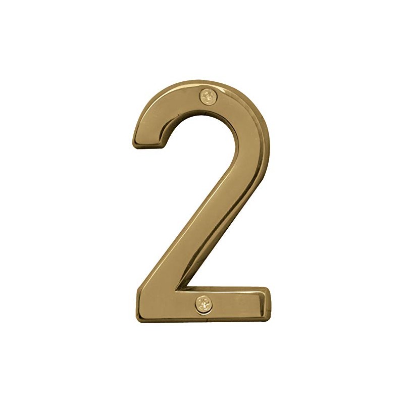 Hy-Ko 4" High Premium Metal House Number, Modern Raised Numbers