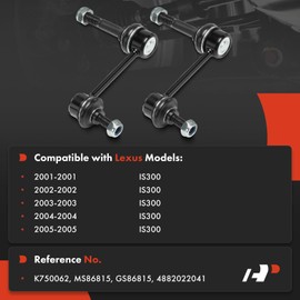 A-Premium 2 x Front Sway Bar Links Stabilizer Bar Links, Compatible with Lexus IS300 2001 2002 2003 2004 2005