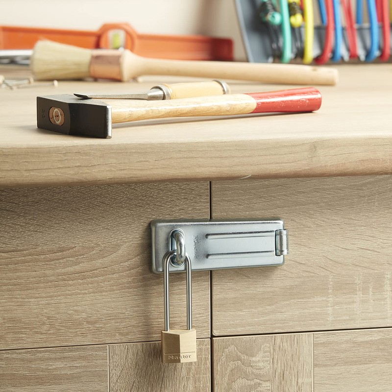 Master Lock 130EURDLJ Key Padlock with Brass Body and Long