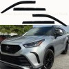 Torox For 2020-25 Toyota Highlander 4PC SMOKE Door Vent Visors