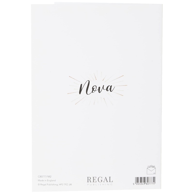 Regal Publishing Modern Milestone Age Birthday Card 80th Mum,Yellow,9 x