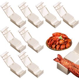 8 Pcs Crawfish Peeler Portable General Purpose Crawfish Peeler Tool,Crayfish Quick Shelling Device Convenient and Easy to Clean,Suitable for Family Restaurants (White)