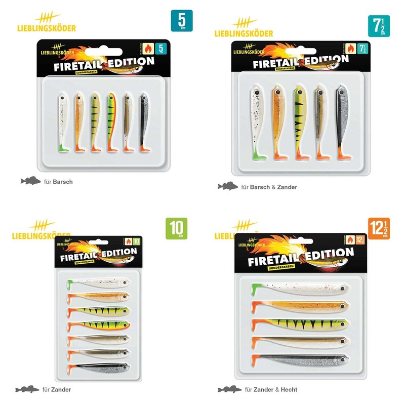 Lieblingsköder Rubber Fish 10 cm – 7 Rubber Shads, Colour