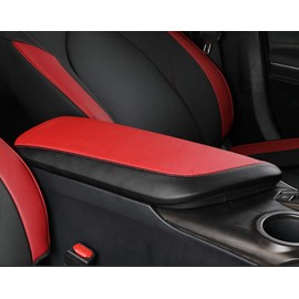 INTGET (Nueva cubierta de reposabrazos de consola central de coche mejorada para 2018 2019 2020 2021 2022 Toyota Camry accesorios interior de cuero reposabrazos cubierta almohadilla media consola caja