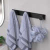 PMMASTO Coat Rack Wall Mount with L Shaped Black Coat
