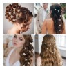 60pcs Horquilla Cabello Accesorios Pelo Boda De Flores Mujer