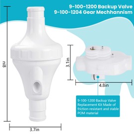 Anlvxin Upgraded Backup Valve for Polaris 360 Pool Cleaner, Replacement for 9-100-1200, Reinforced Body, 1.5" Inlet & Outlet, Compatible with Polaris 360 & Vac-Sweep 360