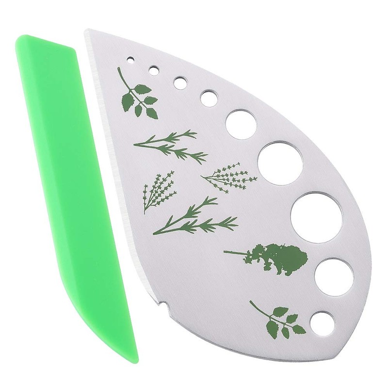 Leen4You Herb Stripper Herbs Cutter Scissors Stainless Steel Leaf Remover