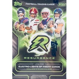 2024 Topps Resurgence Football 8-Pack Blaster Trading Card Box (Find Exclusive Electro-Lights Inserts)