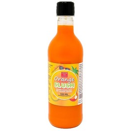 Orange Slush Concentrate 500 ml, Mixing Ratio 1:5 | Slush Ice | Crush Ice | Water Ice | Granita | No Artificial Dyes | for Slushie Maker