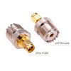 Yuelulala 4pcs SMA to UHF Male Female Adapter RF coaxial