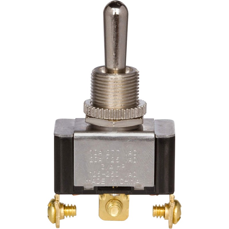 Morris 70280 Heavy Duty Momentary Contact Toggle Switch, SPDT, (On)-Off-(On),