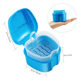 GLEAVI Holder Case Lid Box for Full Dentures Household Case Lightweight Sturdy Present for Users