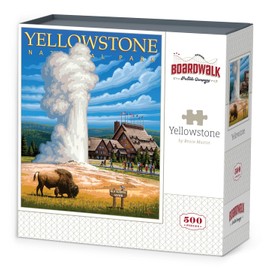 Boardwalk Puzzles Yellowstone National Park, 500 Piece Jigsaw Puzzle for Adults, Made in USA