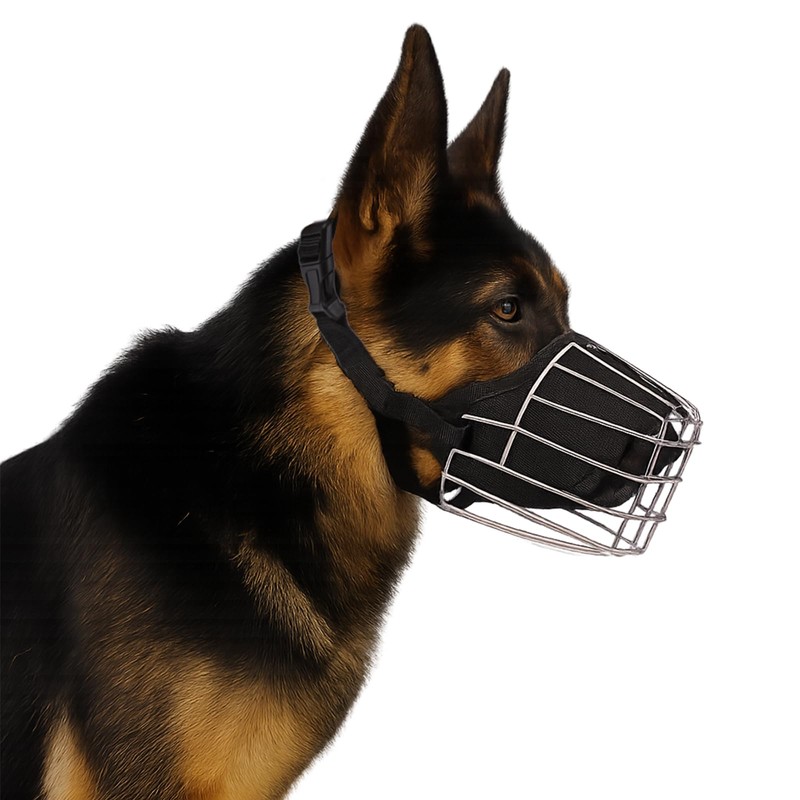 Dog Muzzle Metal Basket for Golden Retriever, Pit Bull Terrier,