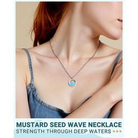 Eryuor Mustard Seed Necklace Jewelry Confirmation Baptism Teen Girl Gifts Trendy Stuff Birthday Christian High School 5th 8th Grade Graduation Gifts for Her Women Teenage Girls 12 14 16 13