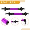 Partuto 2pcs 45mm/1.77in Car Splitter Support Rods Adjustable Front Rear
