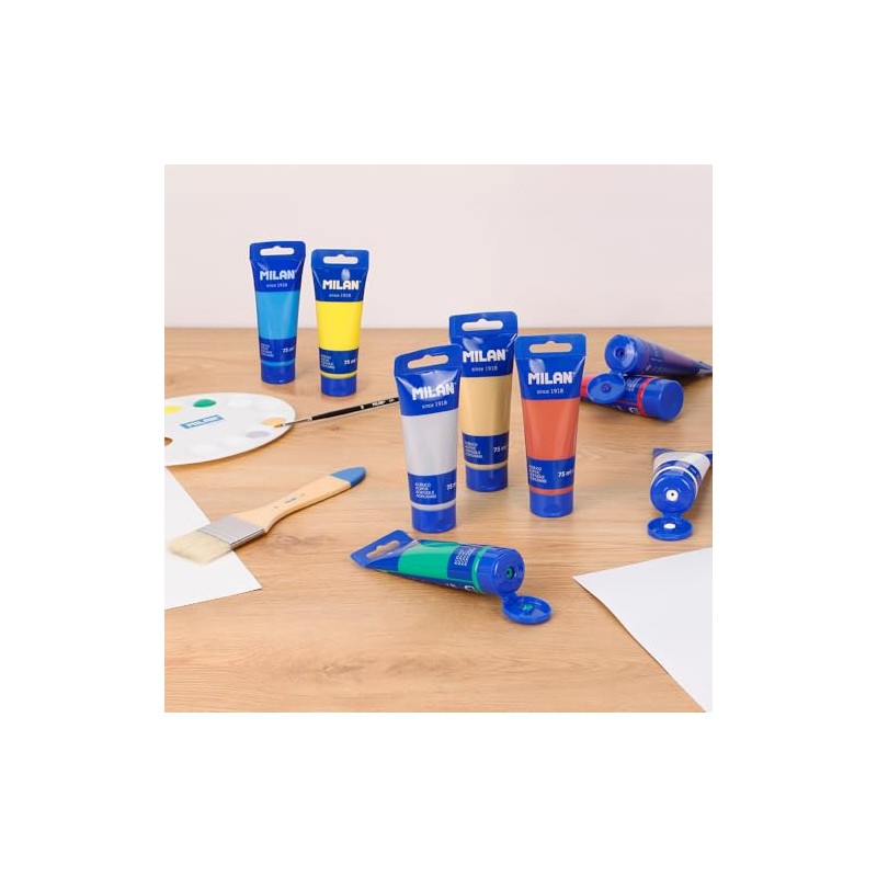 MILAN® Tube 75ml Emerald Green Acrylic Paint