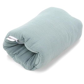 HOBEA-Germany Mini Nursing Pillow Arm Nursing Pillow Small Nursing Pillow for Travel Nursing Muff in Various Designs Model: Muslin Grey Blue