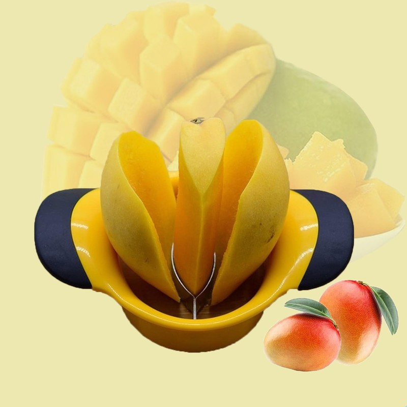 Mango Slicer/Peeler/Cutter/Splitter/Pitte with Stainless Steel Blade Fruit Large Mango Cutter