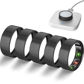 sylacor 5 Pack Ring Cover Compatible with Oura Ring Gen 4/Gen 3, Ultra-Thin Scratch-Resistant TPU Oura Ring Protecter Case Accessories for Women Men Gym (Black*5, Size 10)