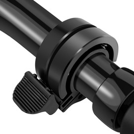 Bicycle Bell Mountain Bike Bell Bicycle Bell MTB Mini Bicycle Bell Black 80 dB Loud Hidden Bell Road Bike for 22 mm Handlebars, Aluminium Double Bell Louder for Road Bike and Mountain Bike