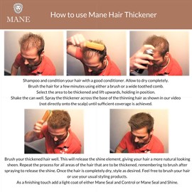 MANE Hair Thickening Fiber Spray (200 ml, Auburn)