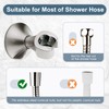 BRIGHT SHOWERS Strong Adhesive Shower Head Holder with Dual Angle